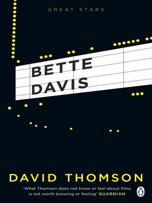 cover image of Bette Davis (Great Stars)